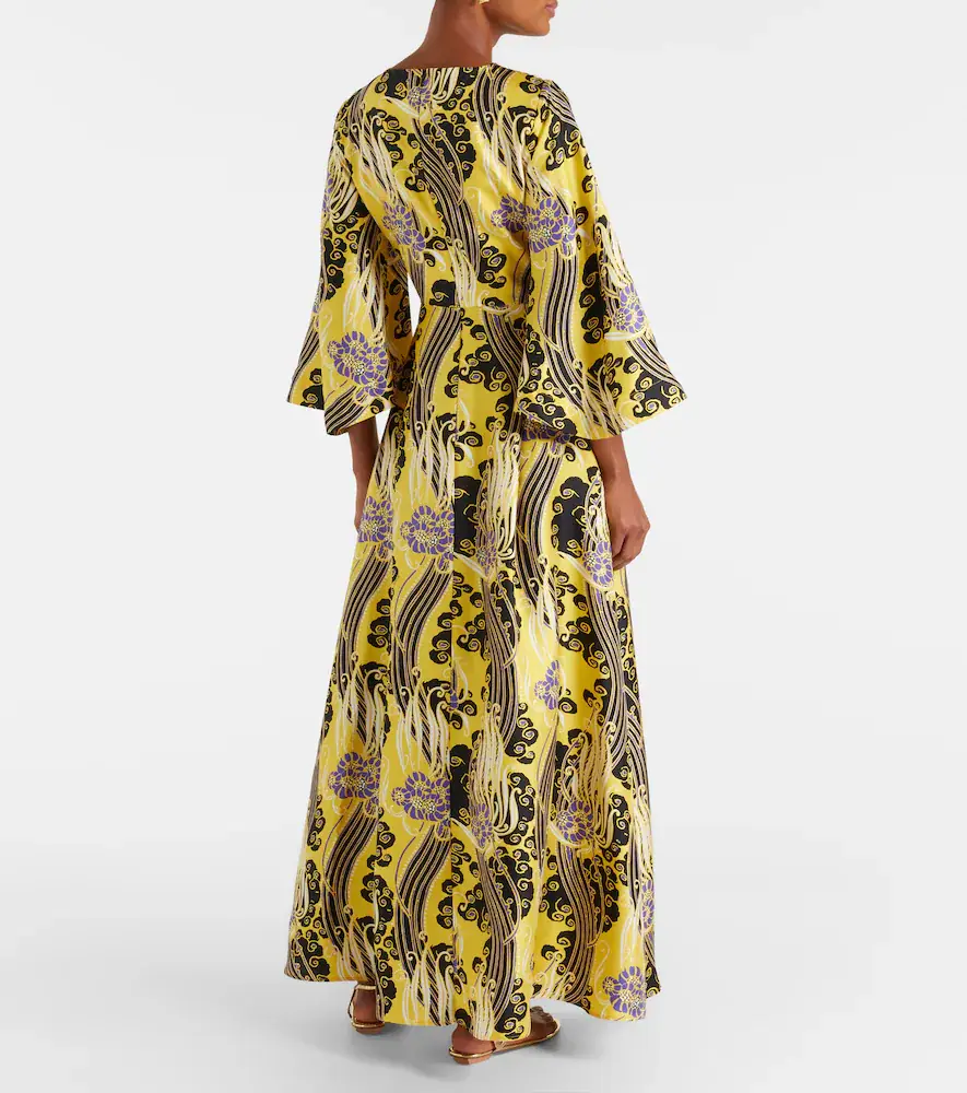 La DoubleJ Belle cutout printed silk maxi dress | Thumbnail 2 La DoubleJ Belle cutout printed silk maxi dress | Thumbnail 2