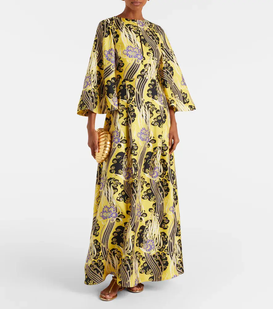 La DoubleJ Belle cutout printed silk maxi dress | Thumbnail 5 La DoubleJ Belle cutout printed silk maxi dress | Thumbnail 5