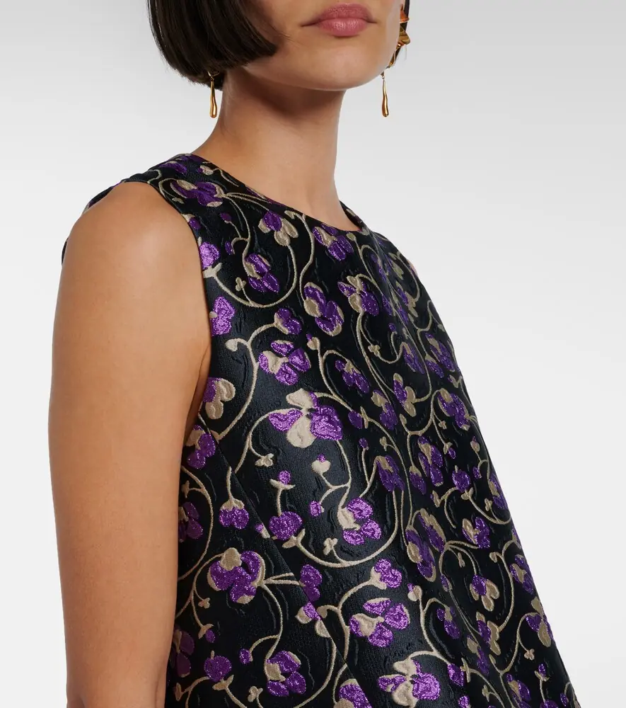 La DoubleJ La Scala feather-trimmed jacquard top | Thumbnail 4 La DoubleJ La Scala feather-trimmed jacquard top | Thumbnail 4