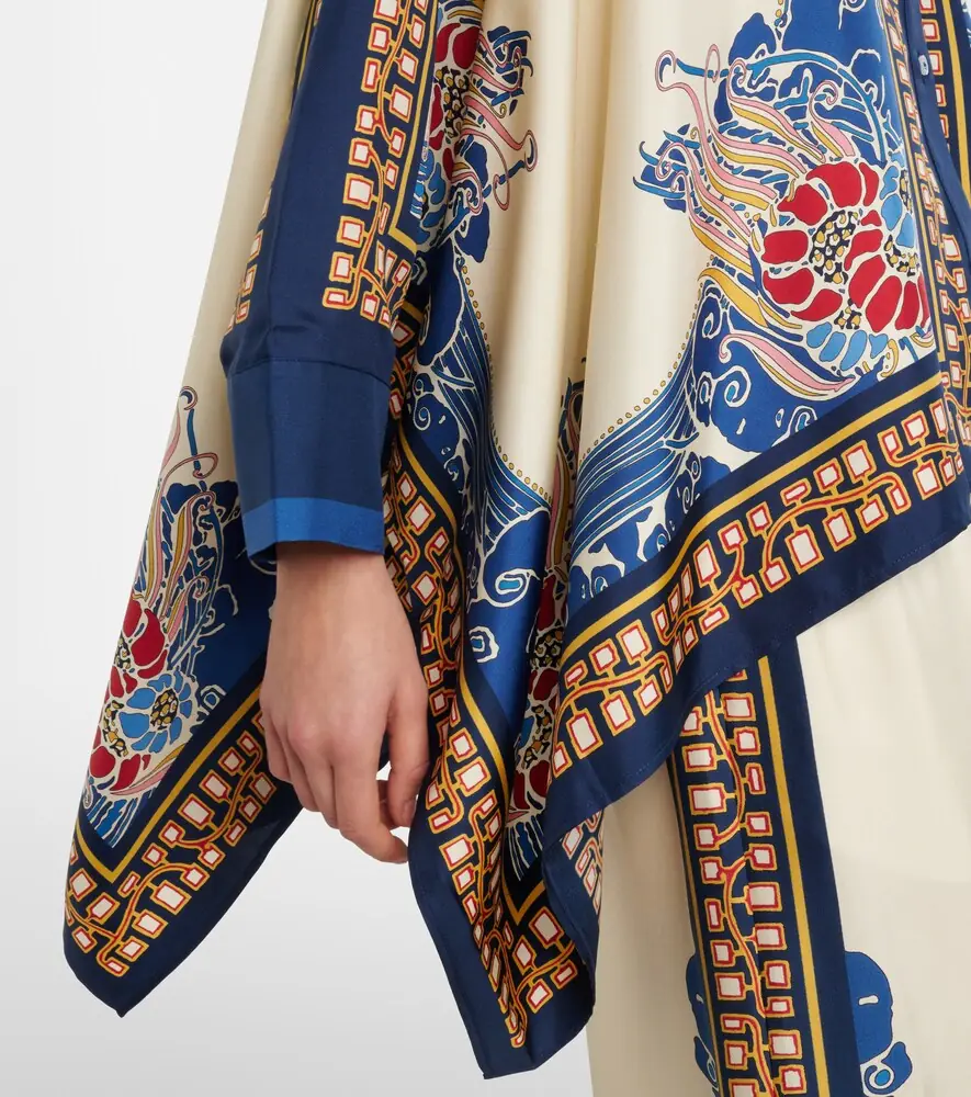 La DoubleJ Foulard printed silk twill shirt | Thumbnail 3