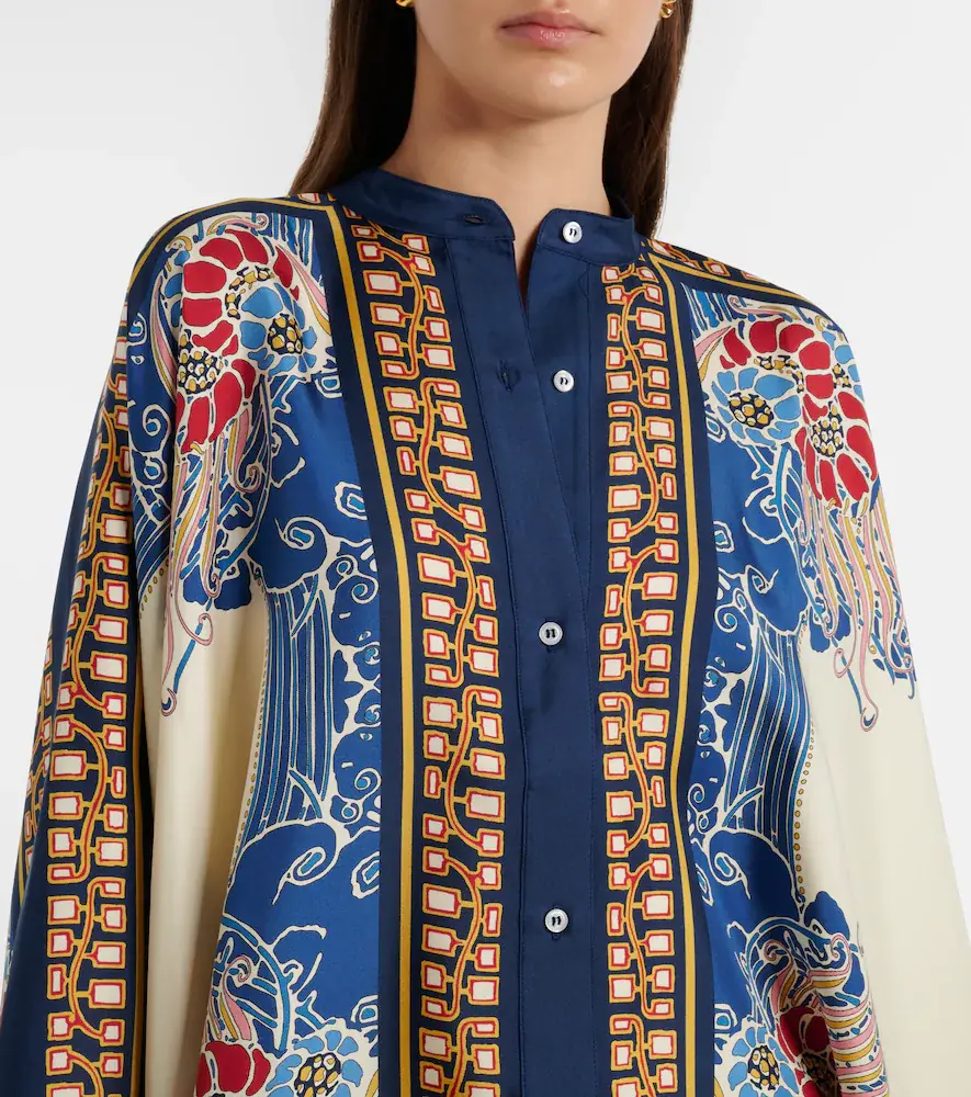 La DoubleJ Foulard printed silk twill shirt | Thumbnail 5