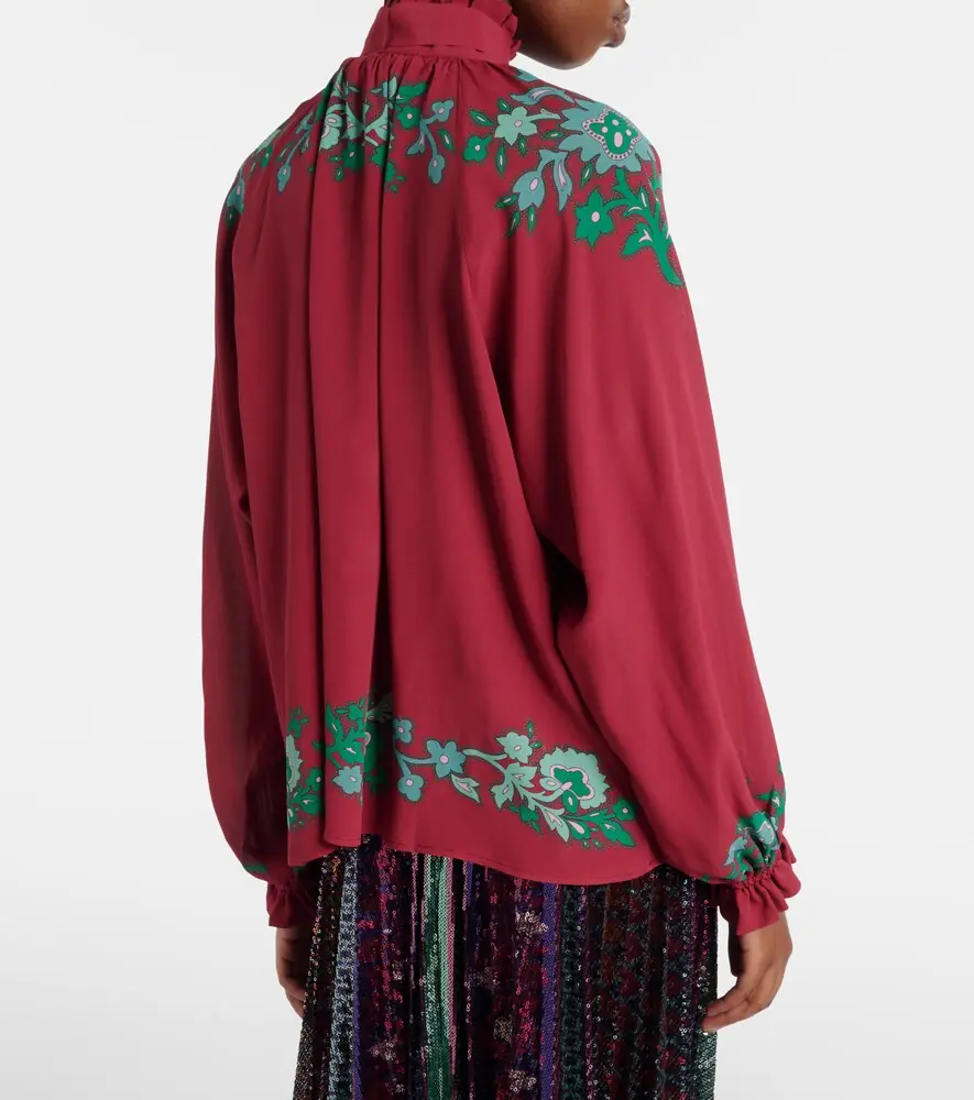 La DoubleJ Cerere floral satin blouse | Thumbnail 3