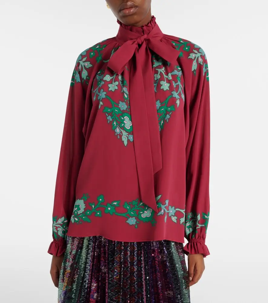 La DoubleJ Cerere floral satin blouse | Thumbnail 5