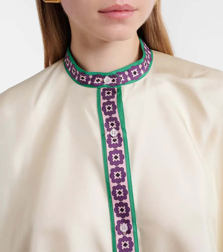 La DoubleJ Foulard printed silk twill shirt | Thumbnail 5