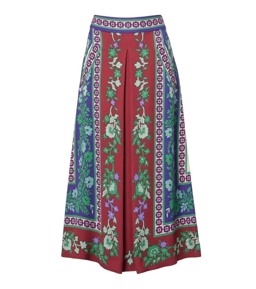 La DoubleJ Santa Monica printed satin midi skirt | Image 1 La DoubleJ Santa Monica printed satin midi skirt | Image 1