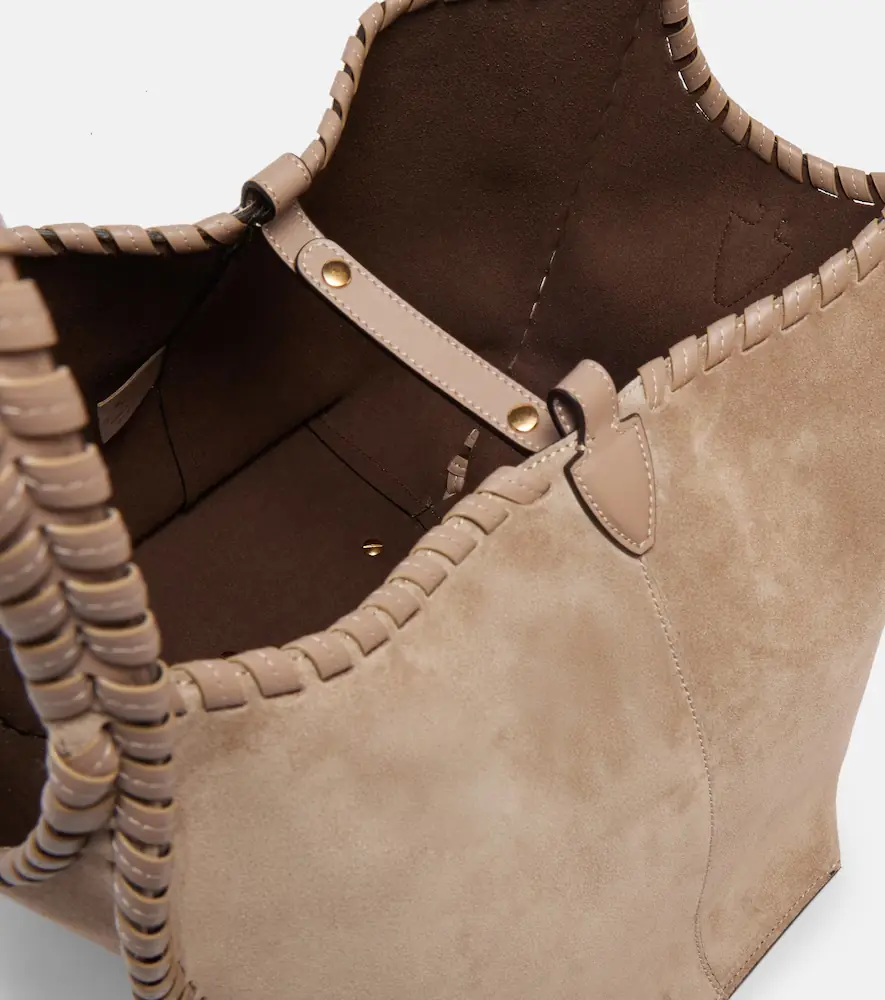 Tod's T Timeless Medium suede tote bag | Thumbnail 2 Tod's T Timeless Medium suede tote bag | Thumbnail 2