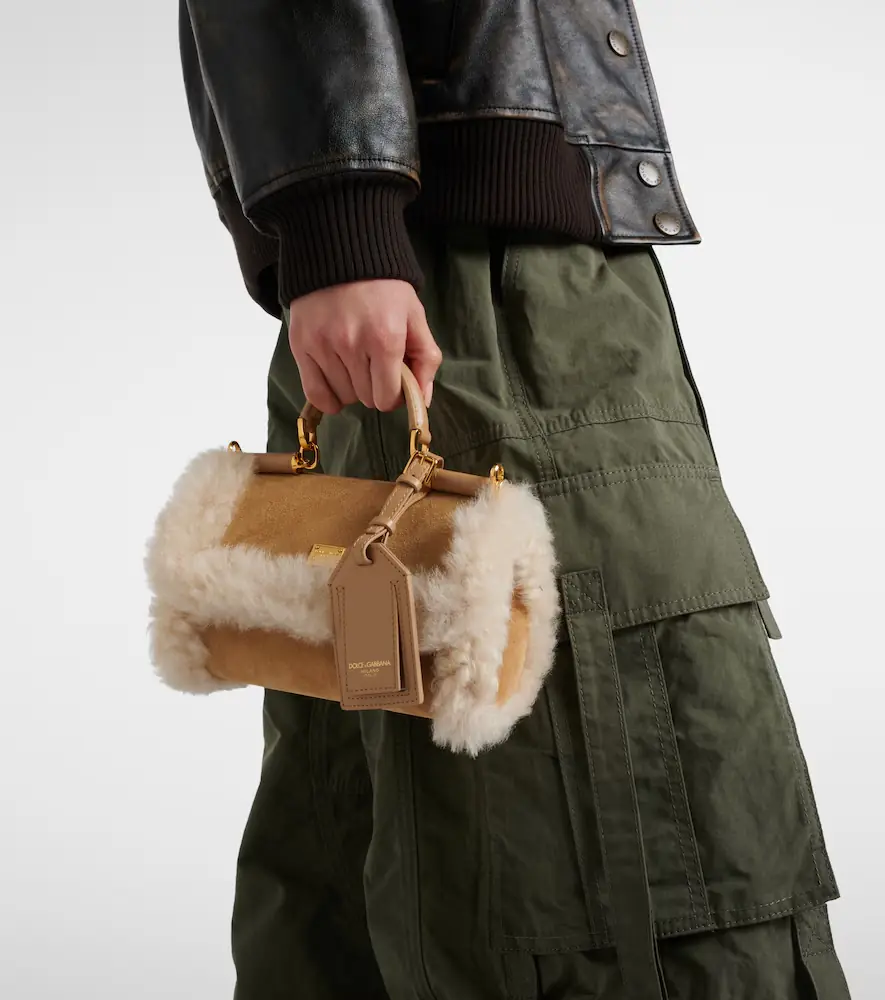 Dolce & Gabbana My Sicily Small suede top-handle bag | Thumbnail 7 Dolce & Gabbana My Sicily Small suede top-handle bag | Thumbnail 7