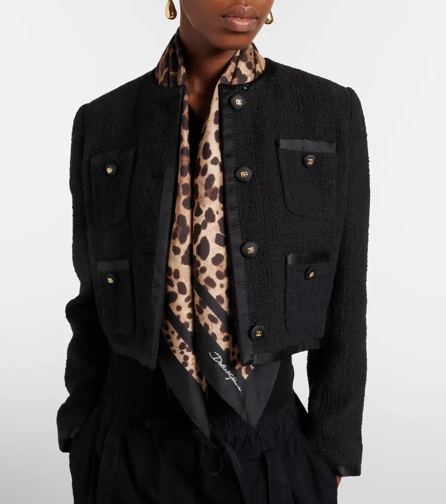 Dolce & Gabbana Leopard-print silk scarf | Thumbnail 4