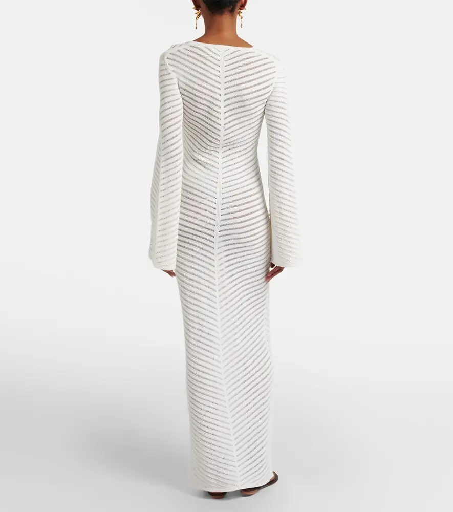 Rebecca Vallance Cassis chevron knitted maxi dress | Thumbnail 5