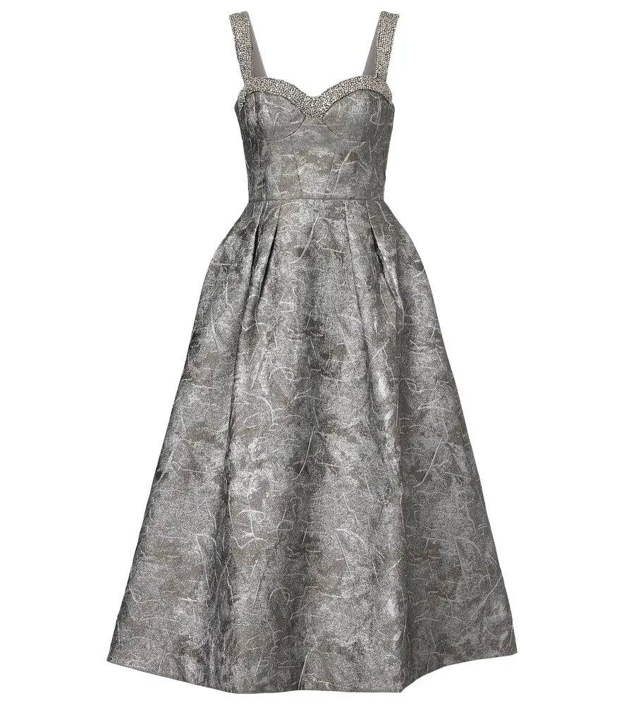 Rebecca Vallance Sterling metallic-effect jacquard cocktail dress | Image 1 Rebecca Vallance Sterling metallic-effect jacquard cocktail dress | Image 1