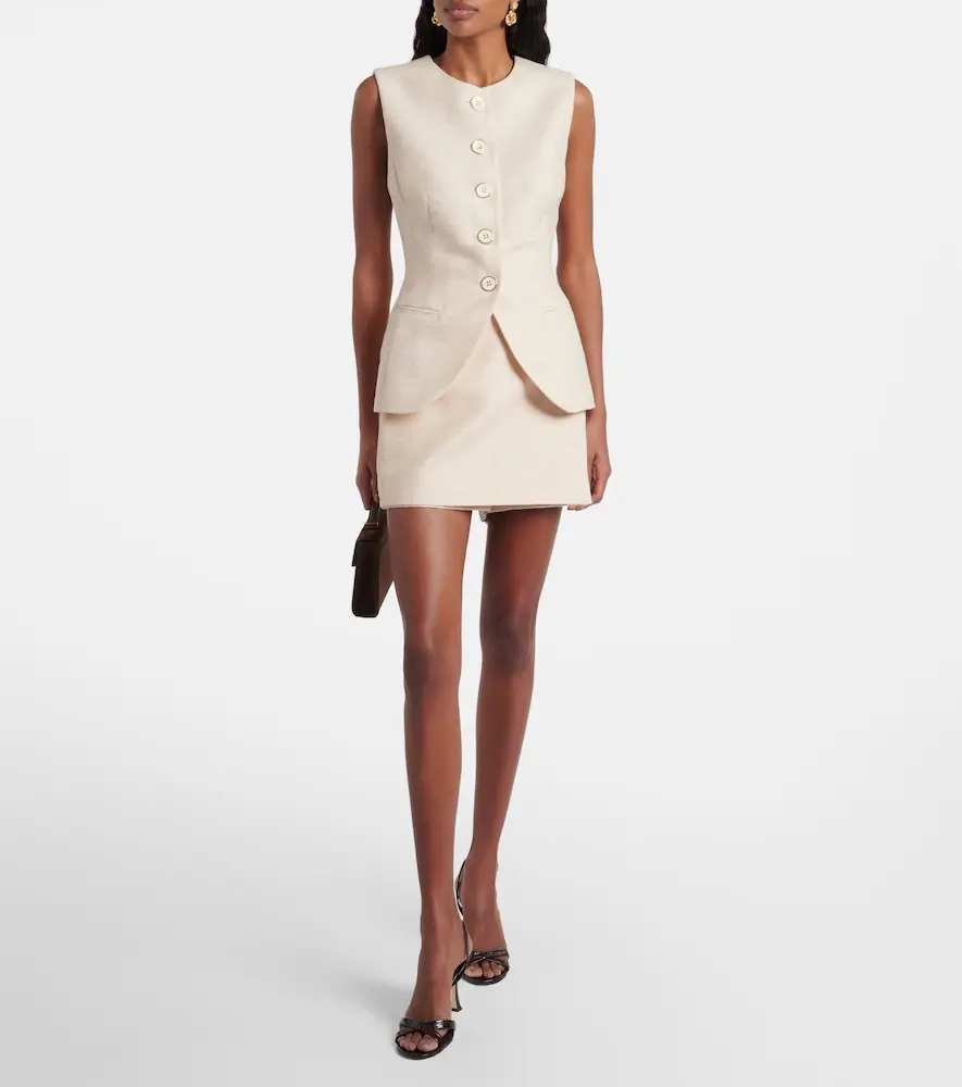 Rebecca Vallance Winnie tweed vest | Thumbnail 5 Rebecca Vallance Winnie tweed vest | Thumbnail 5