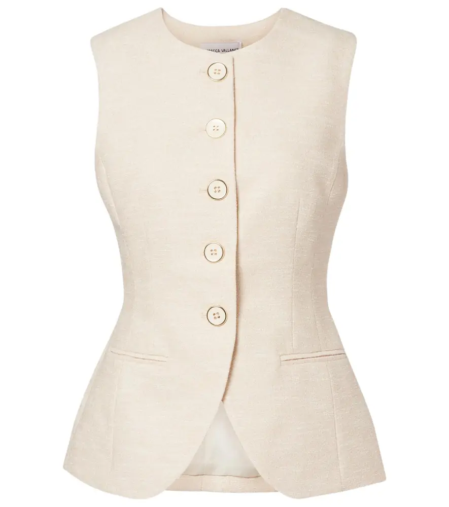 Rebecca Vallance Winnie tweed vest | Image 1 Rebecca Vallance Winnie tweed vest | Image 1