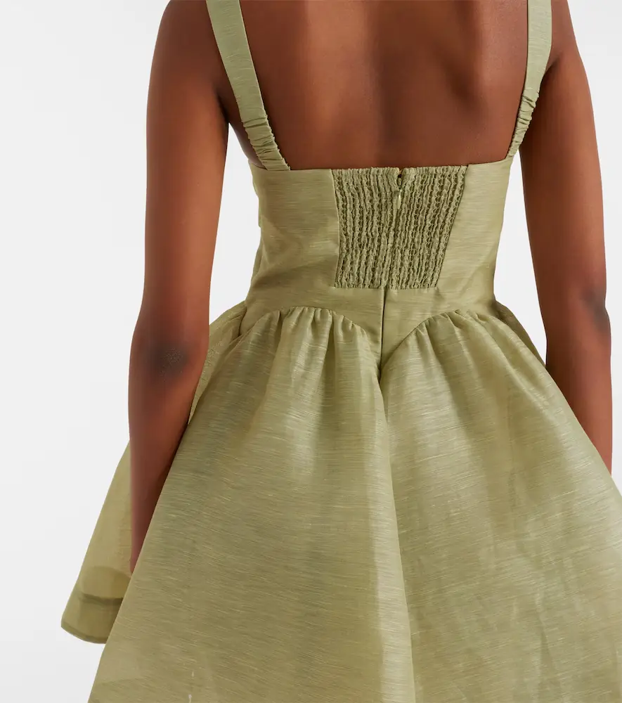 Zimmermann Rebellion linen and silk organza minidress | Thumbnail 6 Zimmermann Rebellion linen and silk organza minidress | Thumbnail 6