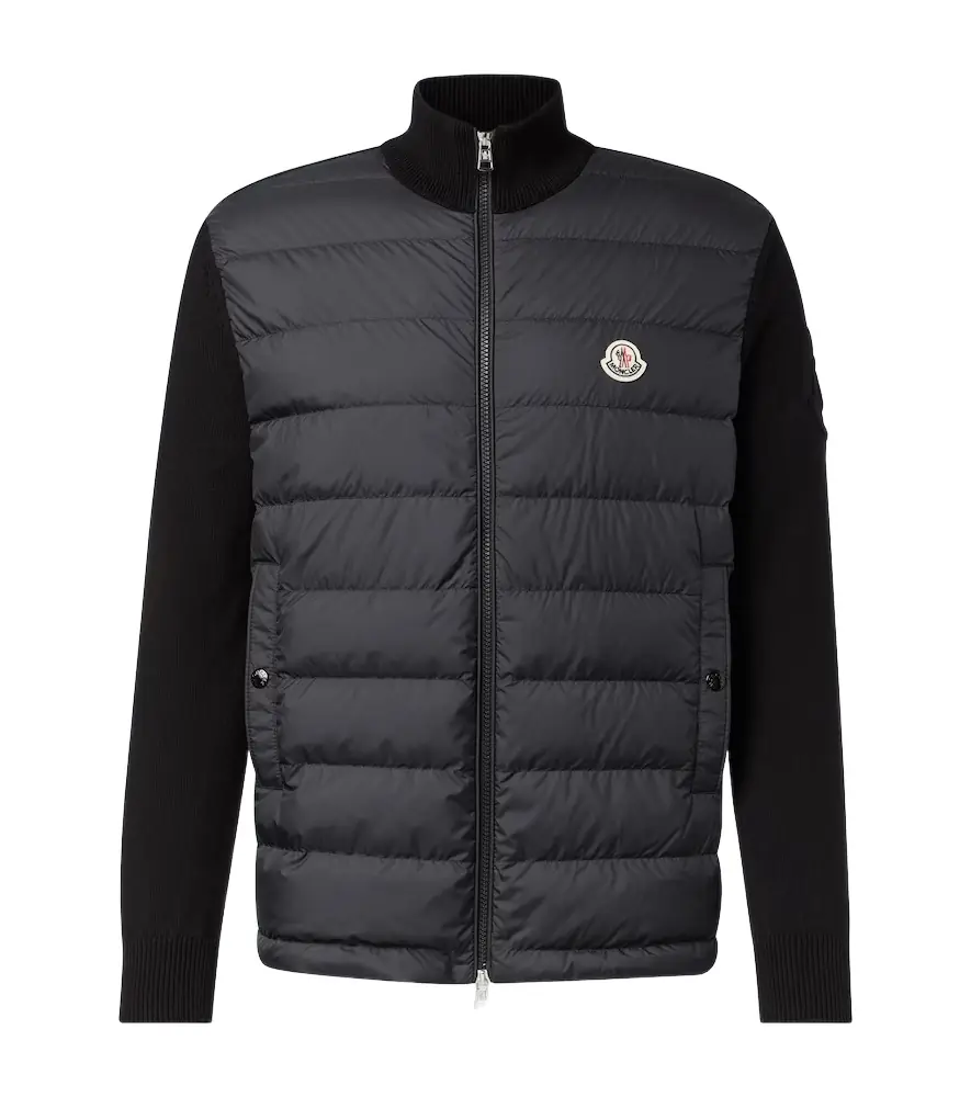 Moncler Archivio down-paneled cardigan | Image 1 Moncler Archivio down-paneled cardigan | Image 1