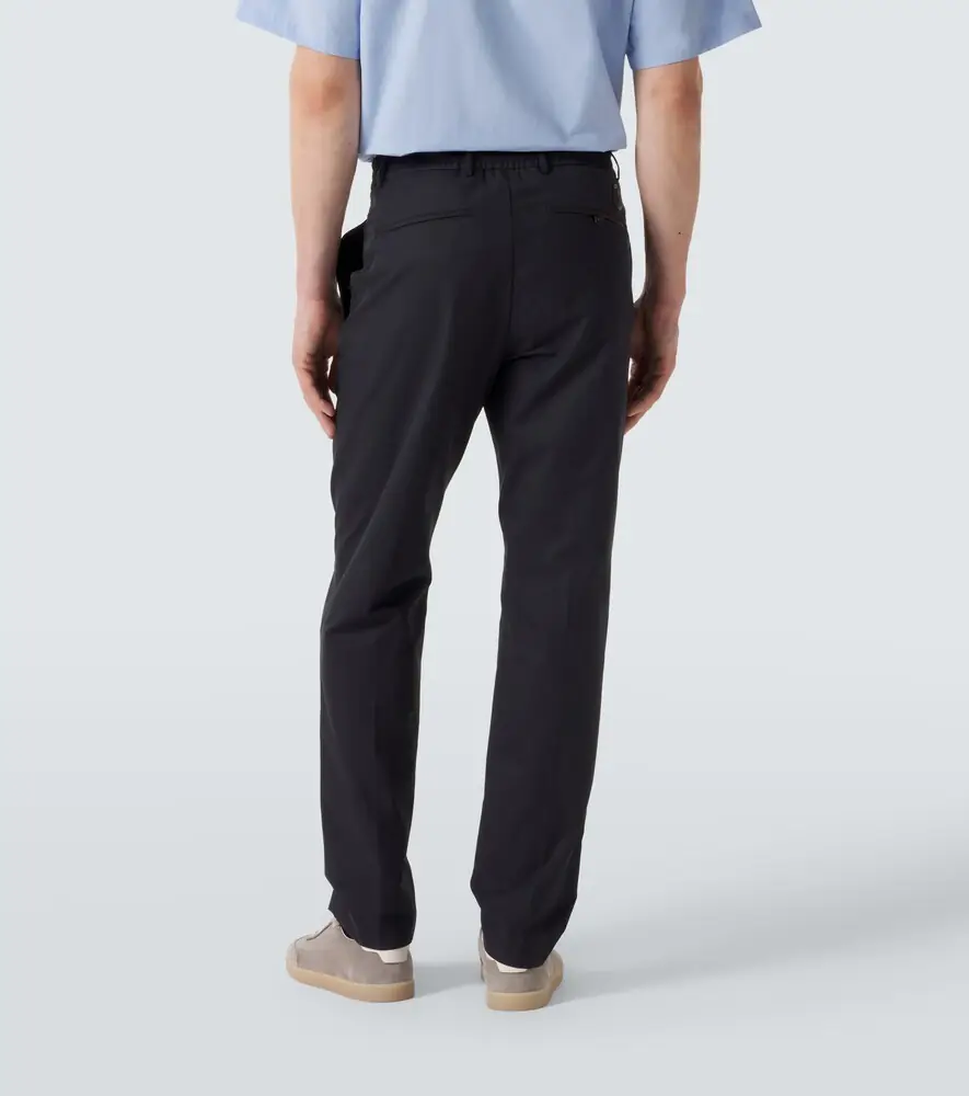 Moncler Cotton-blend straight pants | Thumbnail 2 Moncler Cotton-blend straight pants | Thumbnail 2