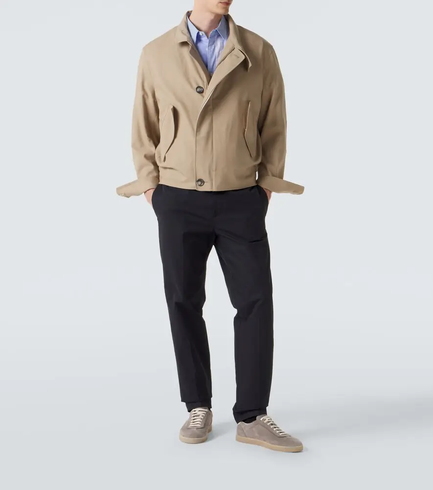 Moncler Cotton-blend straight pants | Thumbnail 3 Moncler Cotton-blend straight pants | Thumbnail 3