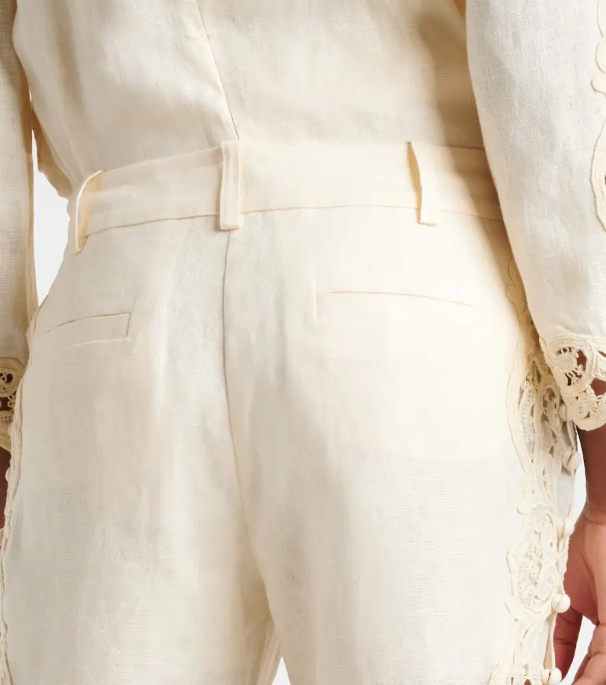 Zimmermann Awaken embroidered linen flared pants | Thumbnail 4 Zimmermann Awaken embroidered linen flared pants | Thumbnail 4