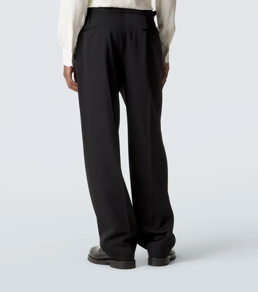 Dolce & Gabbana Virgin wool gabardine wide-leg pants | Thumbnail 3