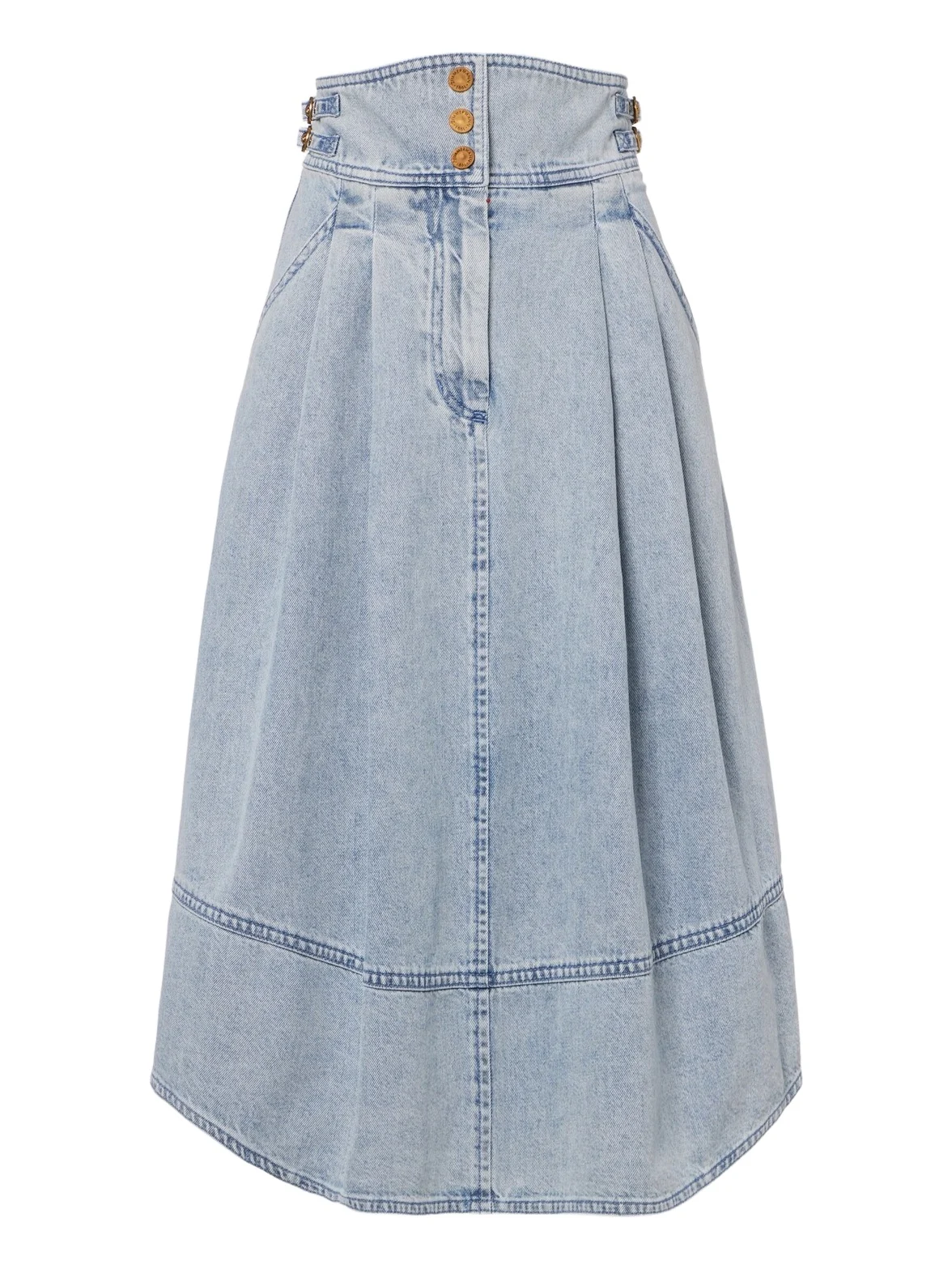 Wandlerlust denim midi skirt