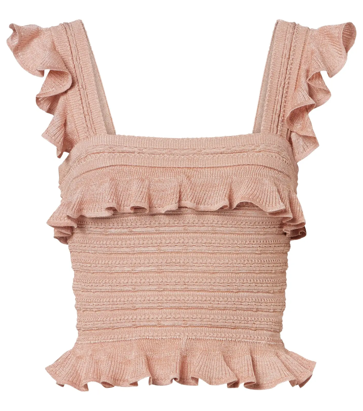 Rebellion ruffled lamé top Rebellion ruffled lamé top