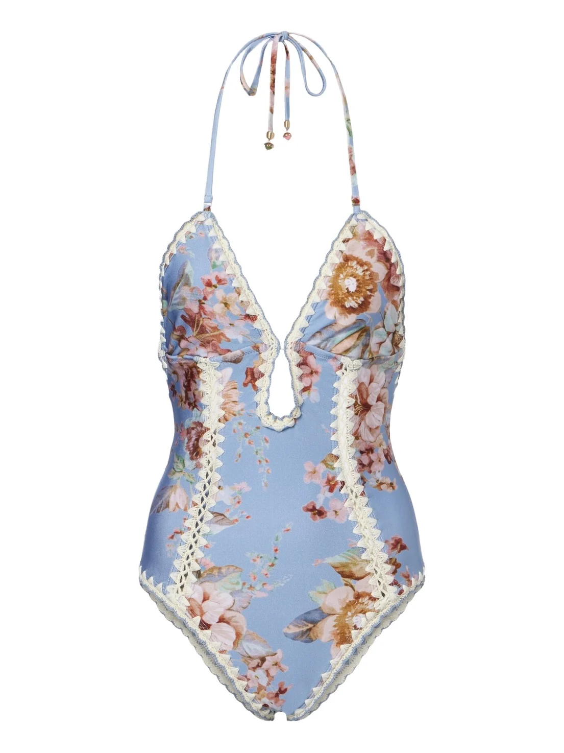 Awaken floral crochet-trimmed swimsuit Awaken floral crochet-trimmed swimsuit