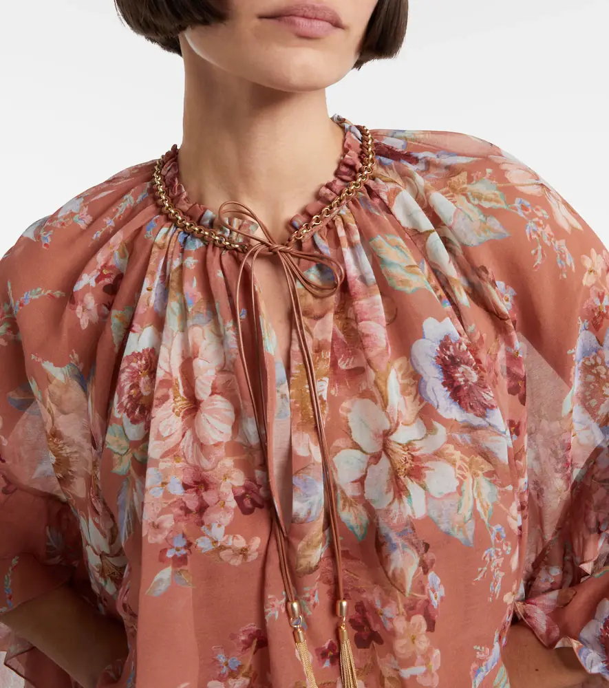 Zimmermann Awaken floral cotton and silk blouse | Thumbnail 5