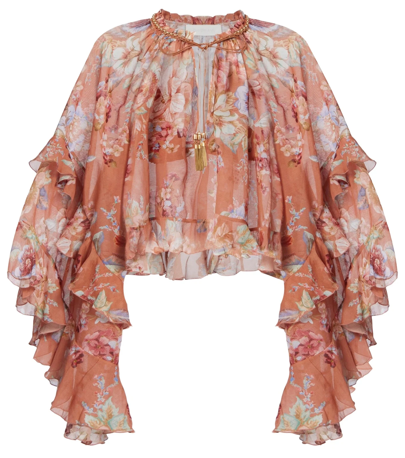 Awaken floral cotton and silk blouse