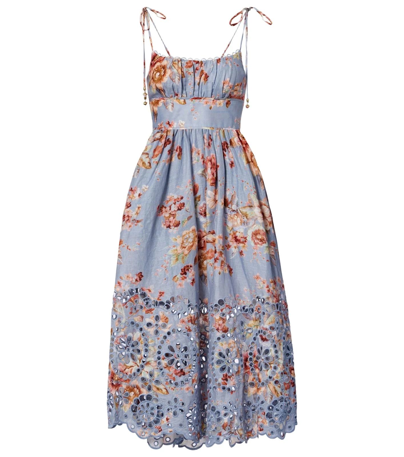 Awaken floral linen midi dress Awaken floral linen midi dress
