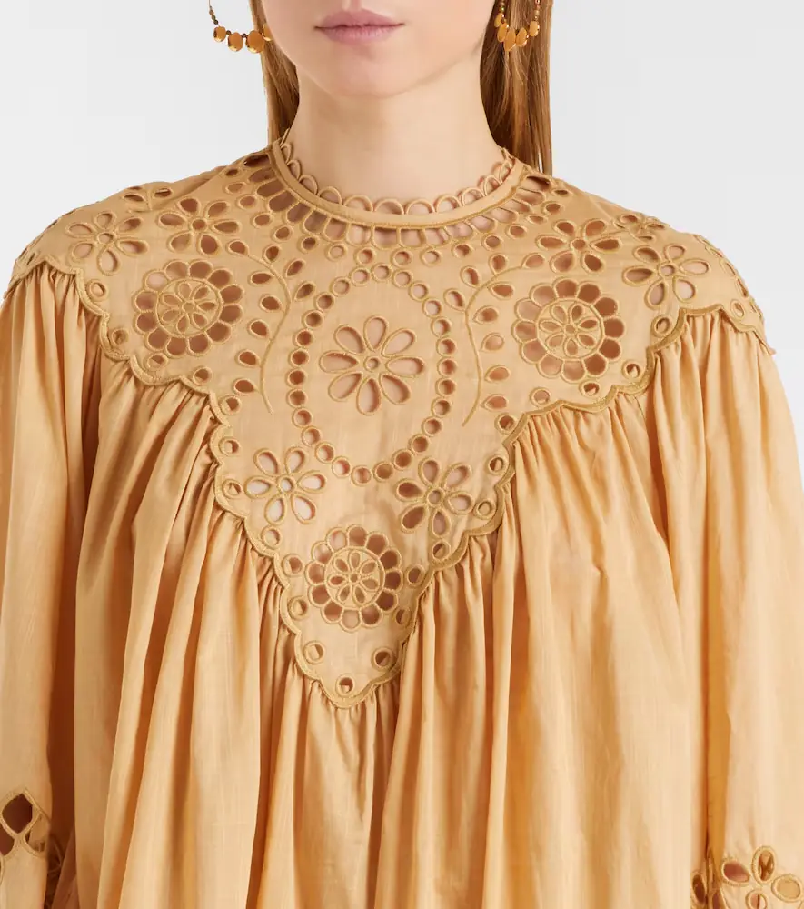 Zimmermann Awaken broderie anglaise cotton blouse | Thumbnail 2