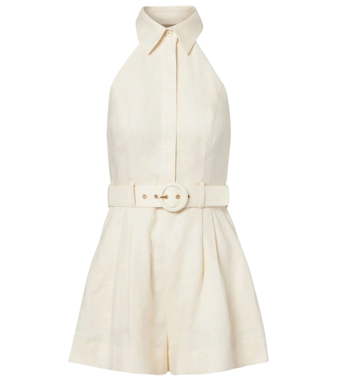 Awaken halterneck linen romper Awaken halterneck linen romper