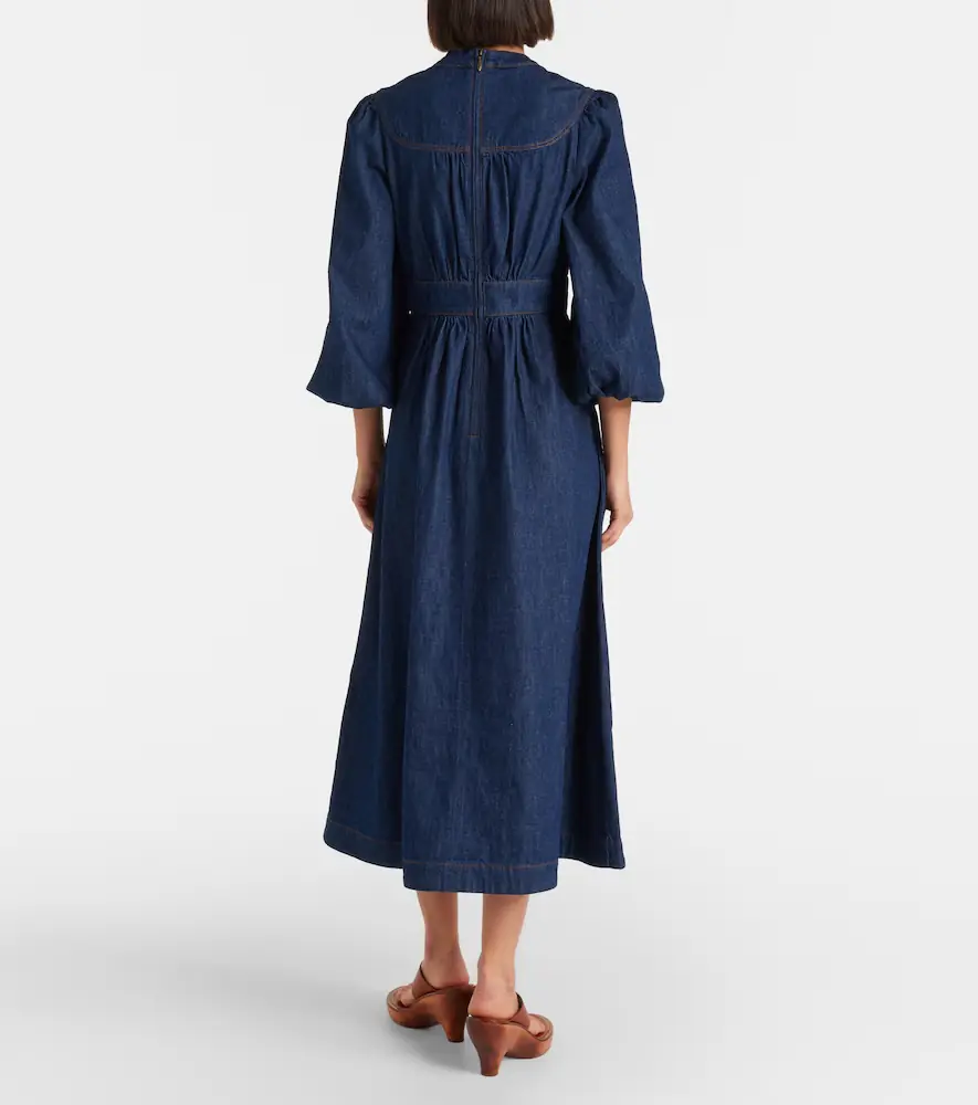 Zimmermann Awaken denim midi dress | Thumbnail 3 Zimmermann Awaken denim midi dress | Thumbnail 3