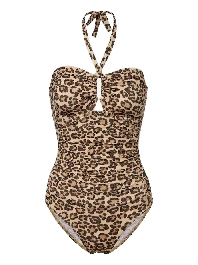 Wanderlust leopard-print swimsuit