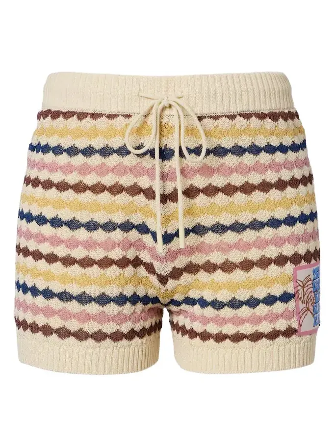 Awaken knitted cotton-blend shorts Awaken knitted cotton-blend shorts