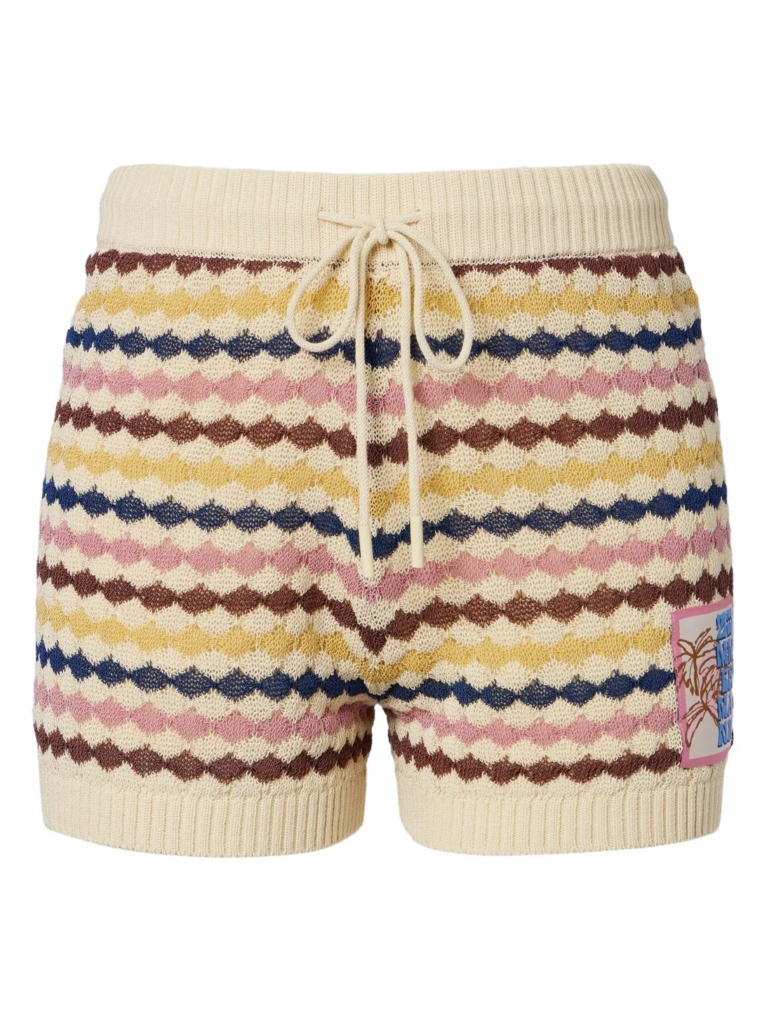 Zimmermann Awaken knitted cotton-blend shorts
