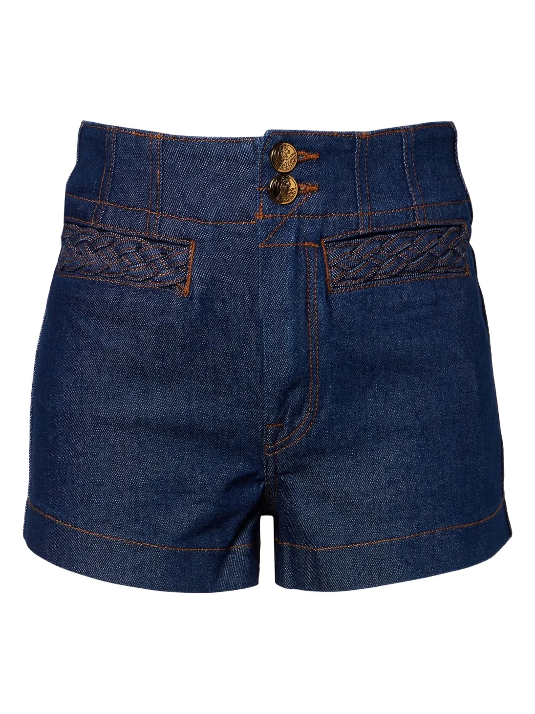 Zimmermann Awaken high-rise denim shorts