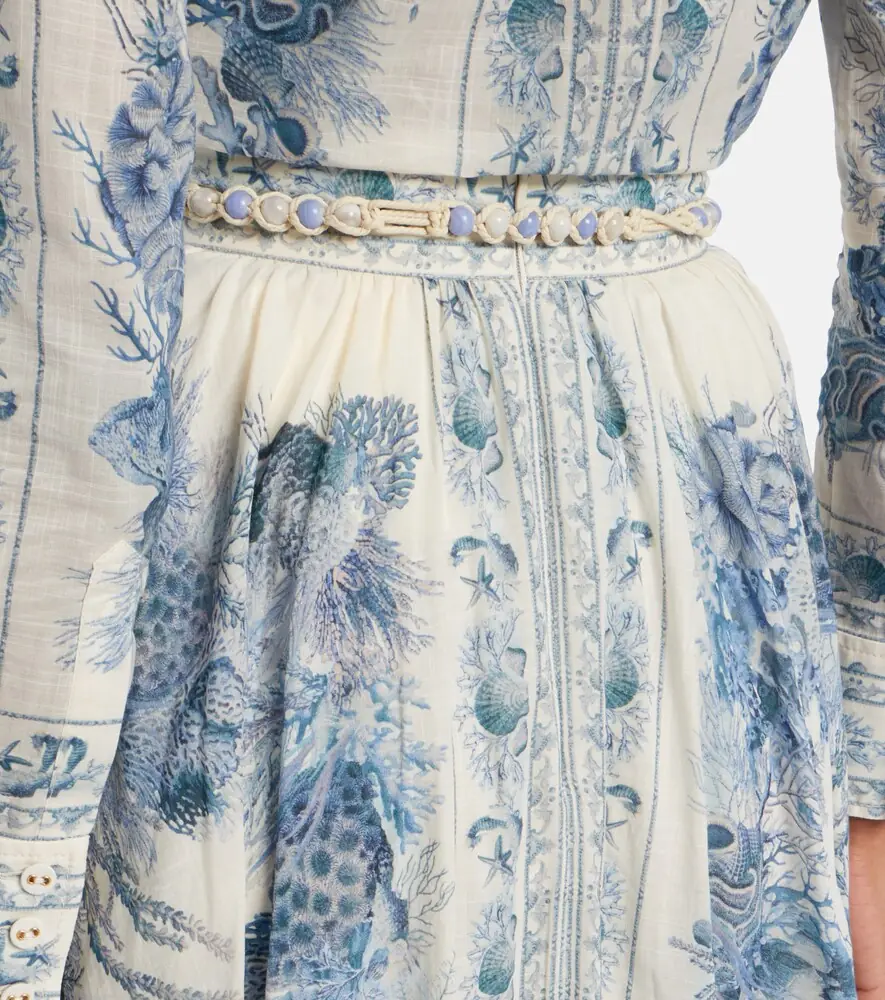 Zimmermann Wanderlust cotton midi skirt | Thumbnail 5