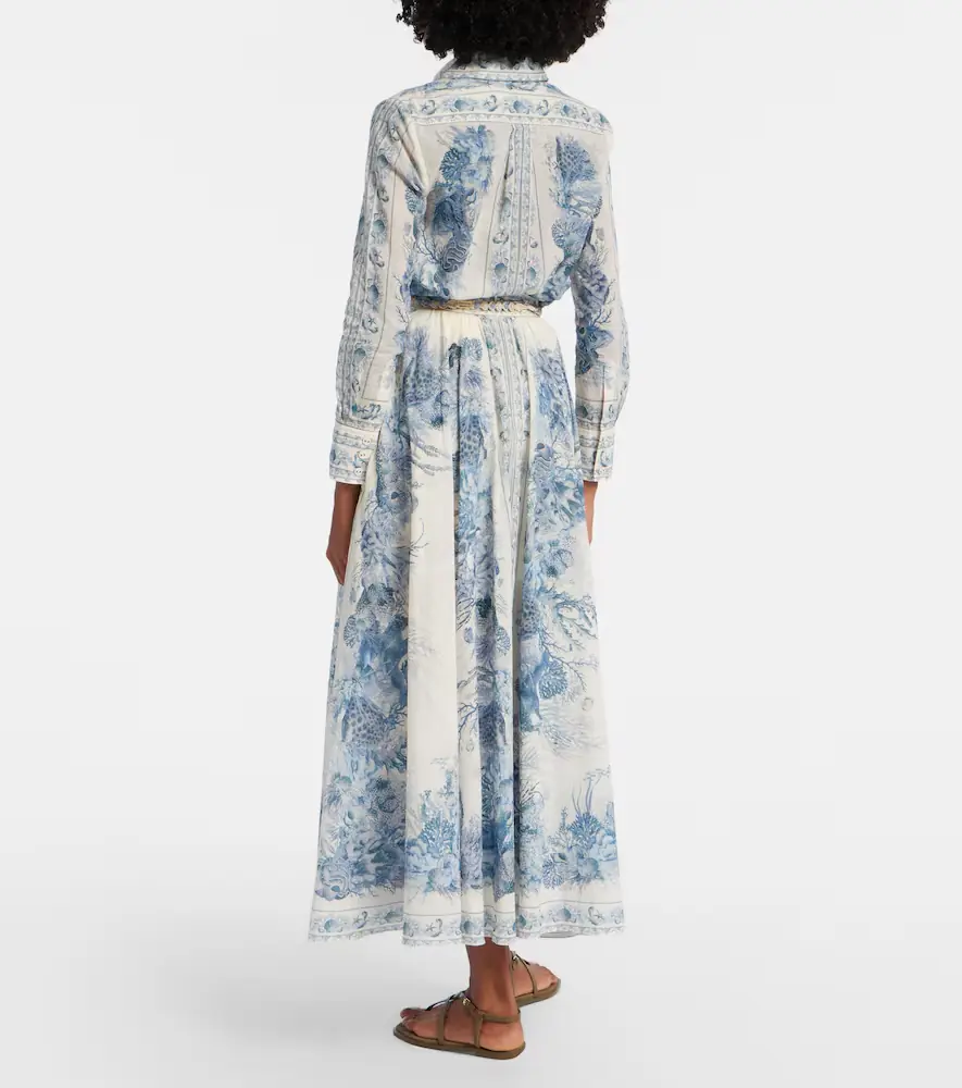 Zimmermann Wanderlust cotton midi skirt | Thumbnail 6
