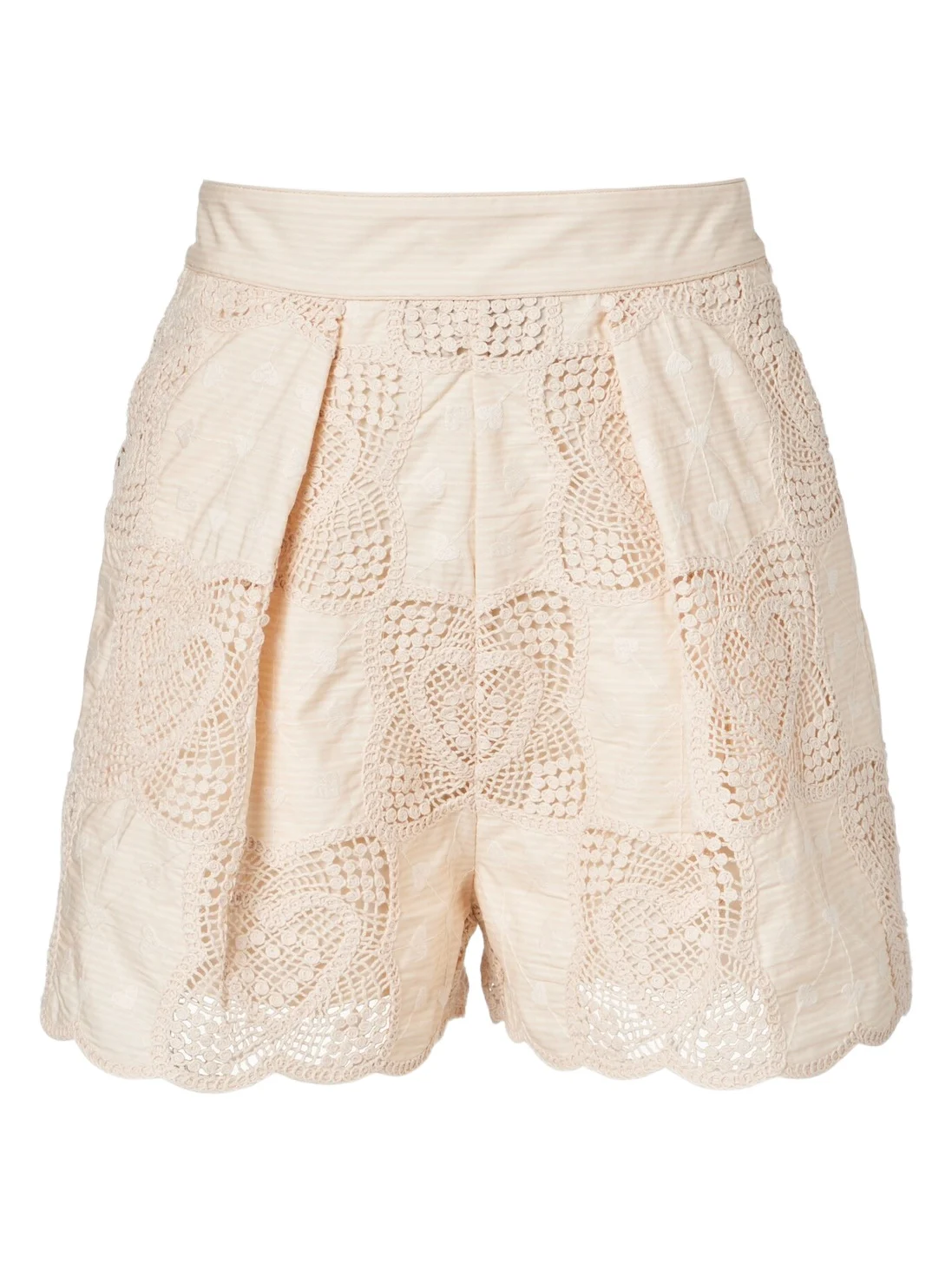 Zimmermann Wanderlust crochet cotton-blend shorts