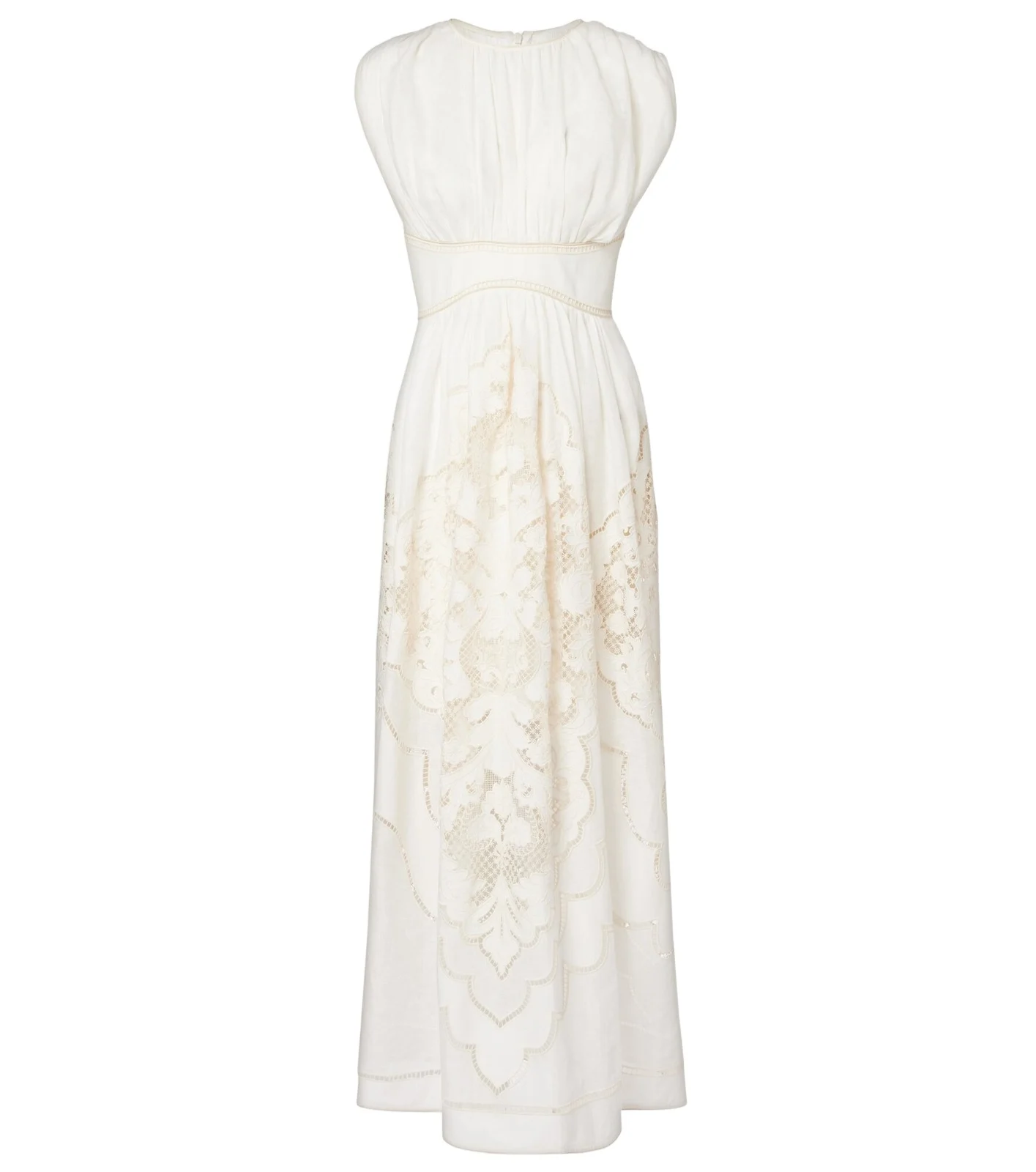 Daylight embroidered linen maxi dress