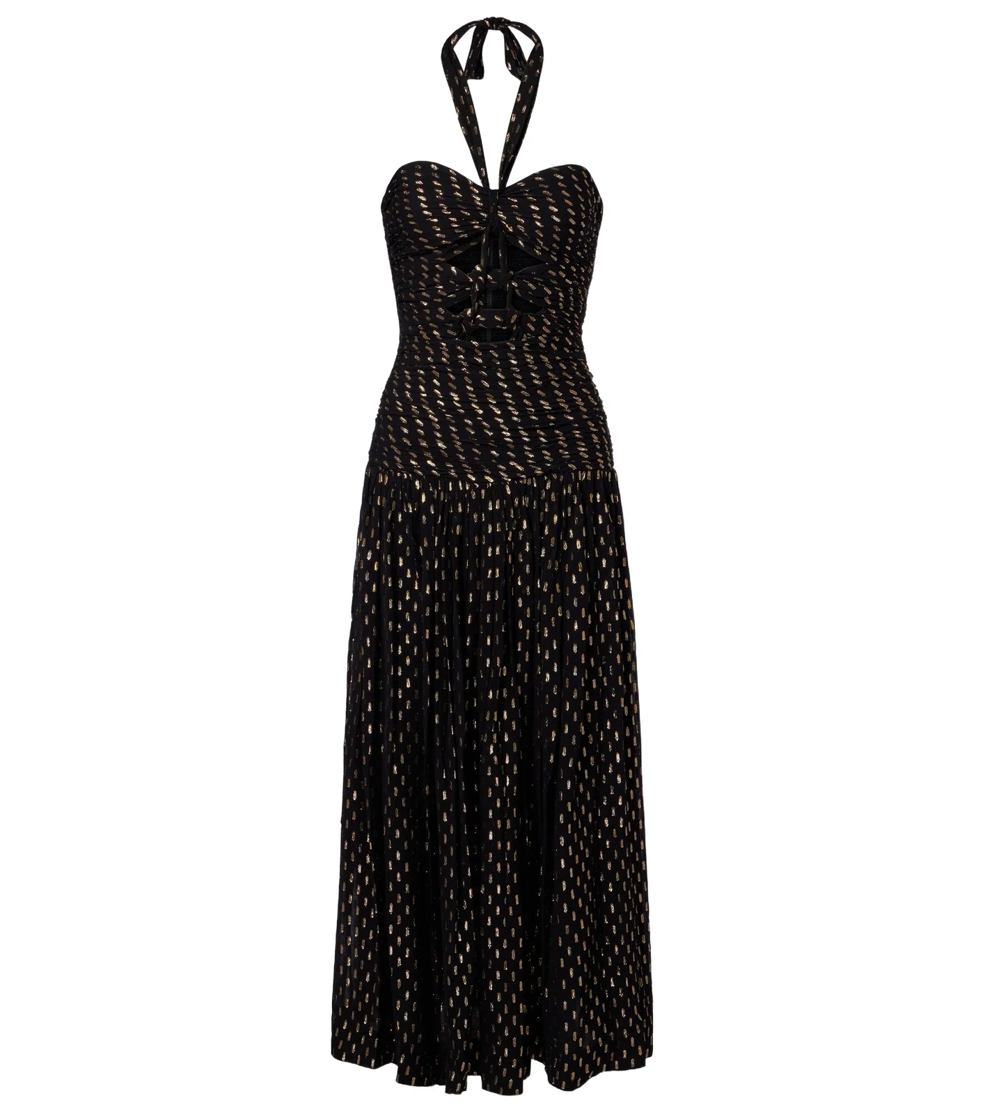 Daylight halterneck lamé midi dress Daylight halterneck lamé midi dress