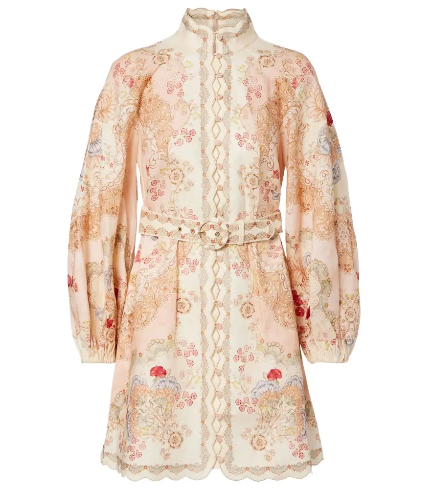 Zimmermann Daylight printed linen minidress | Image 1 Zimmermann Daylight printed linen minidress | Image 1