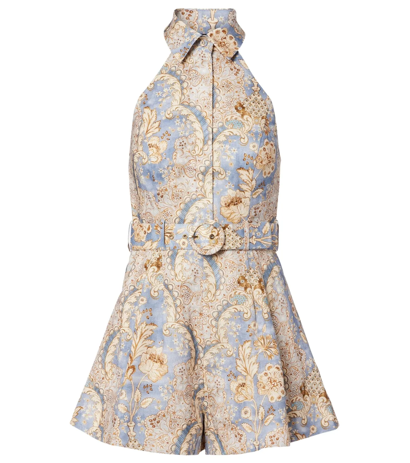 Daylight printed linen romper Daylight printed linen romper