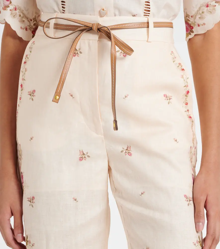 Zimmermann Patience floral linen flared pants | Thumbnail 3 Zimmermann Patience floral linen flared pants | Thumbnail 3
