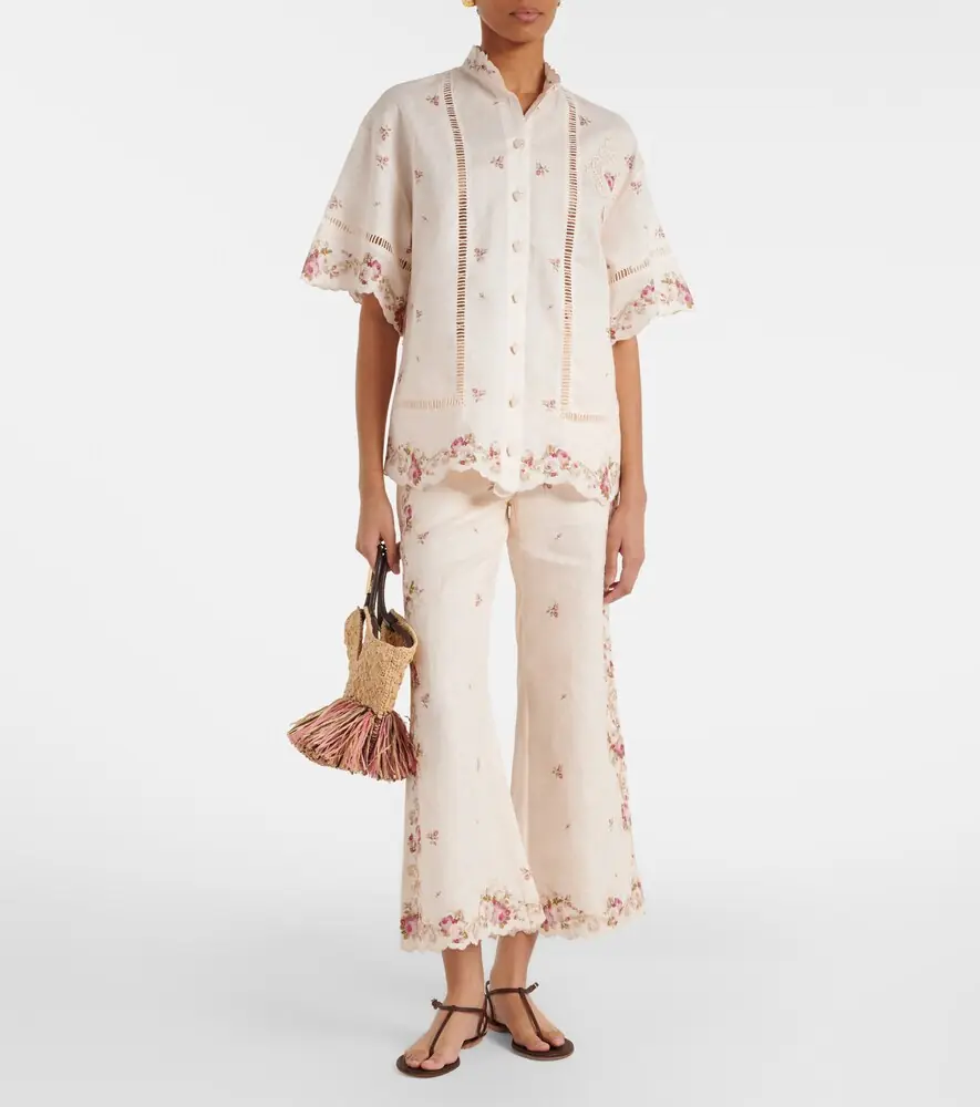 Zimmermann Patience floral linen flared pants | Thumbnail 4 Zimmermann Patience floral linen flared pants | Thumbnail 4