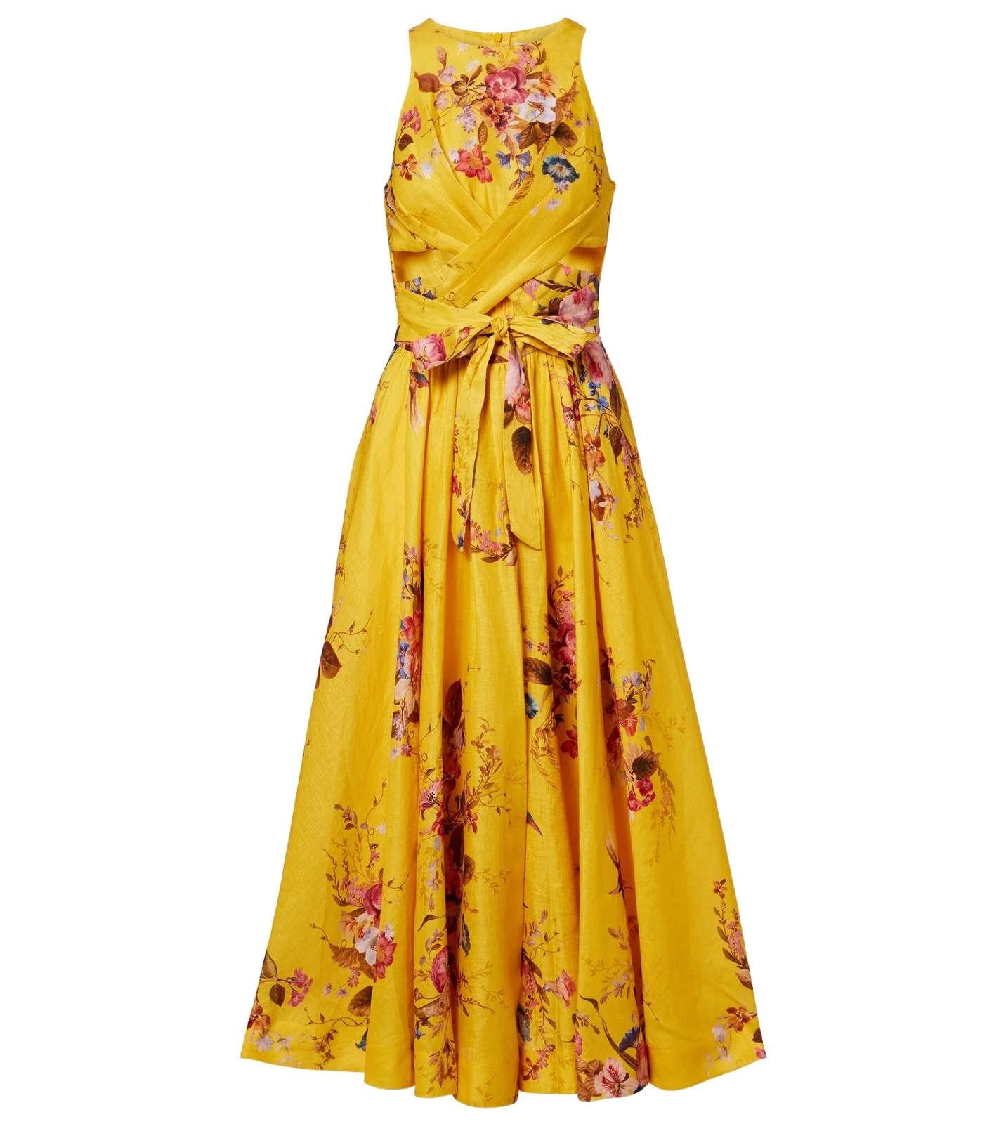 Patience floral cutout linen midi dress Patience floral cutout linen midi dress