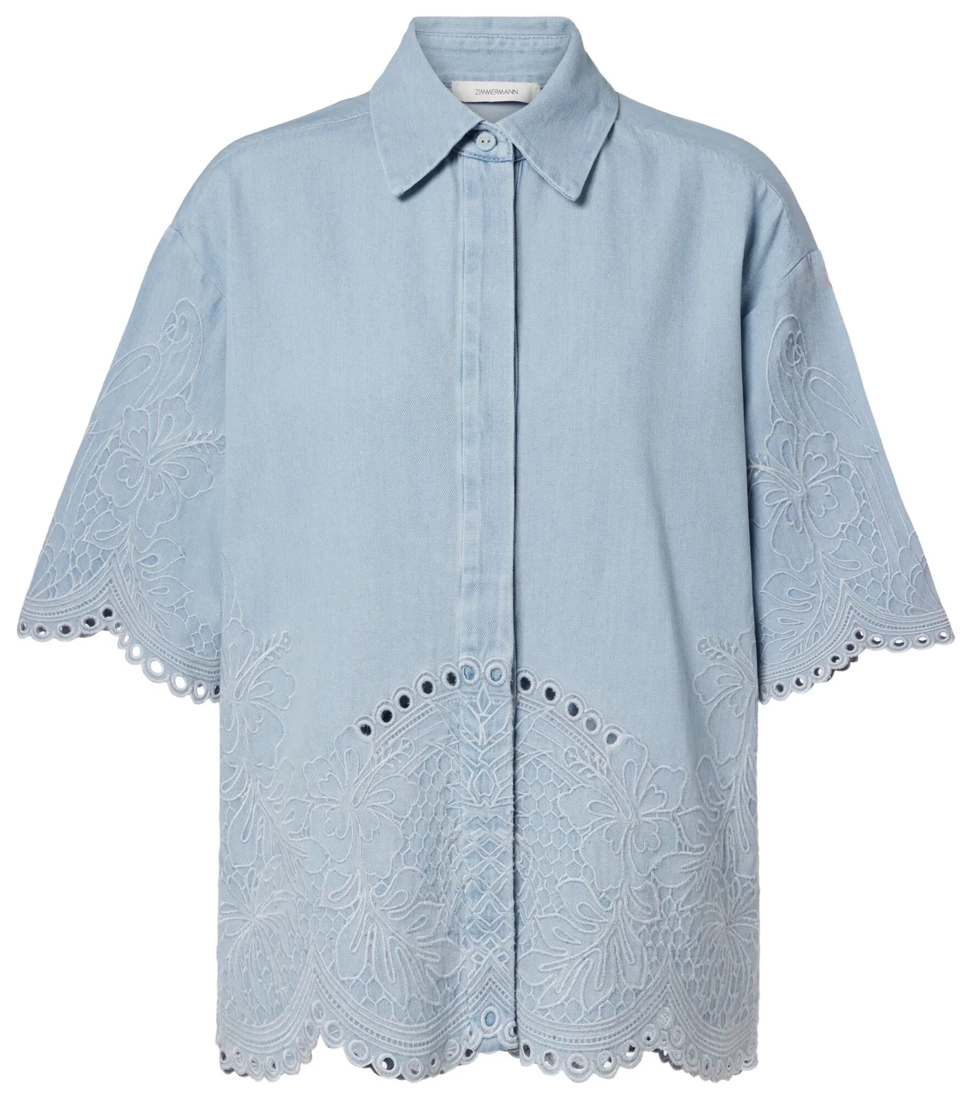 Daylight broderie anglaise denim shirt Daylight broderie anglaise denim shirt
