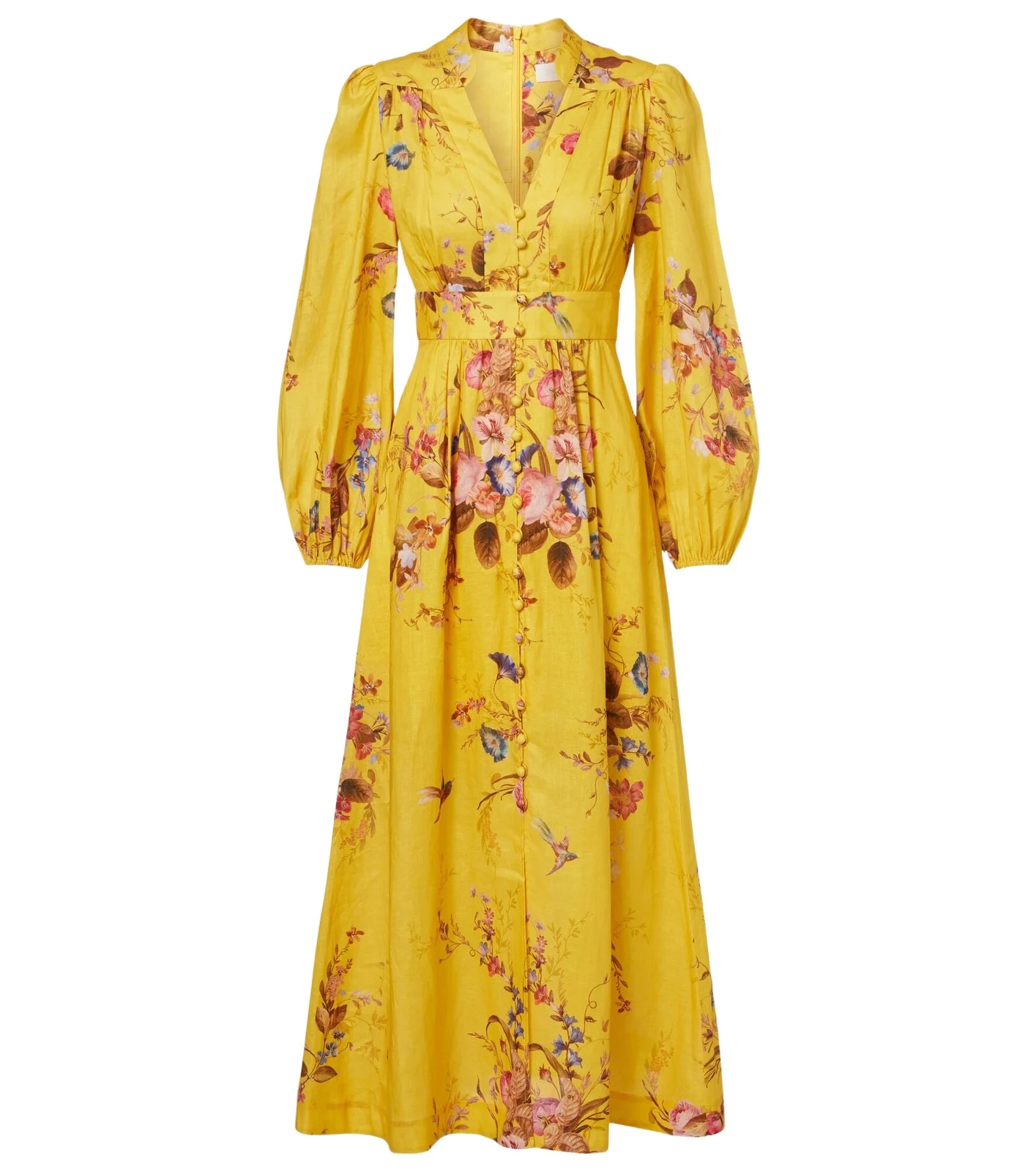 Floral linen midi dress Floral linen midi dress