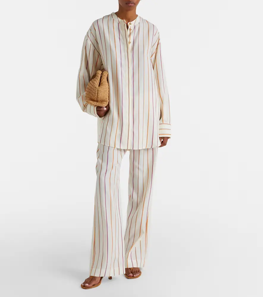 Asceno Aria striped straight pants | Thumbnail 3