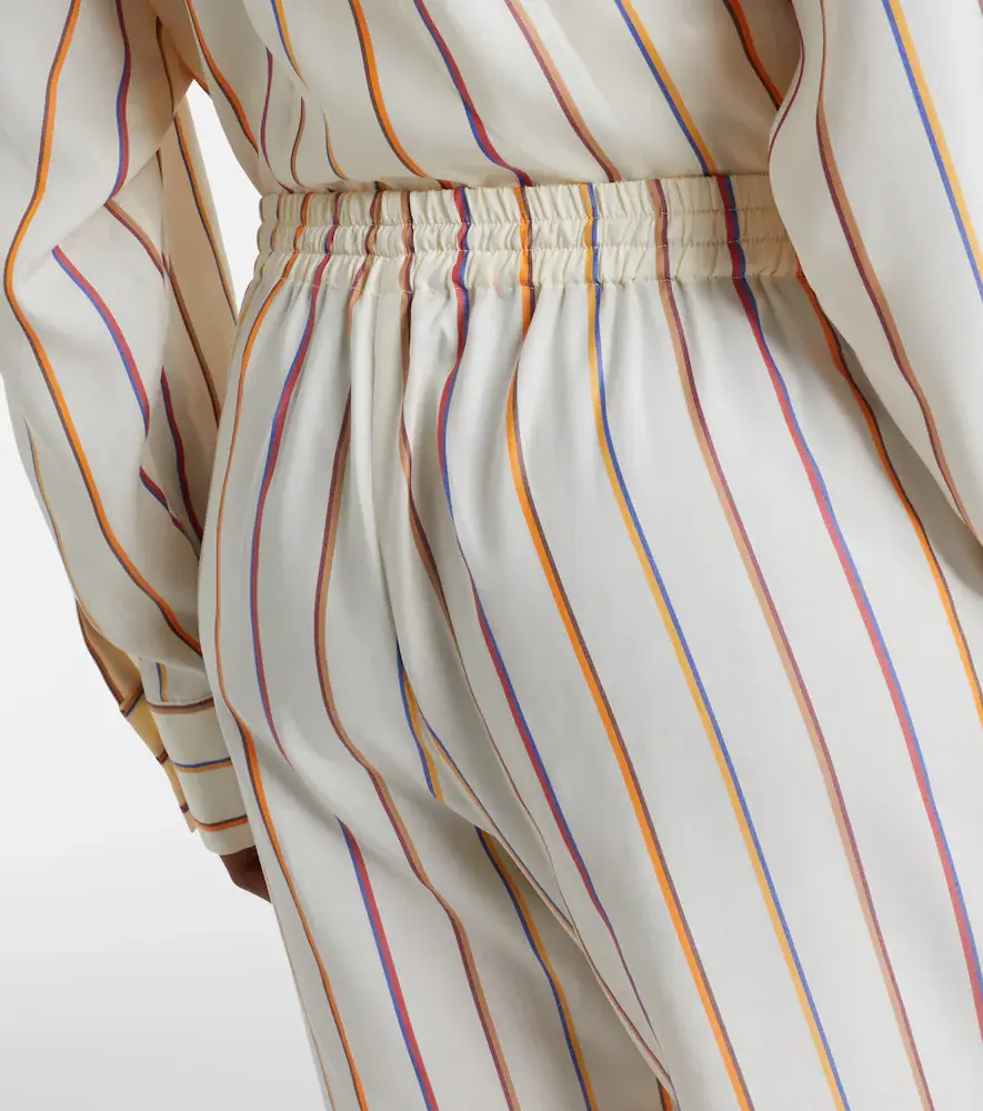 Asceno Aria striped straight pants | Thumbnail 4