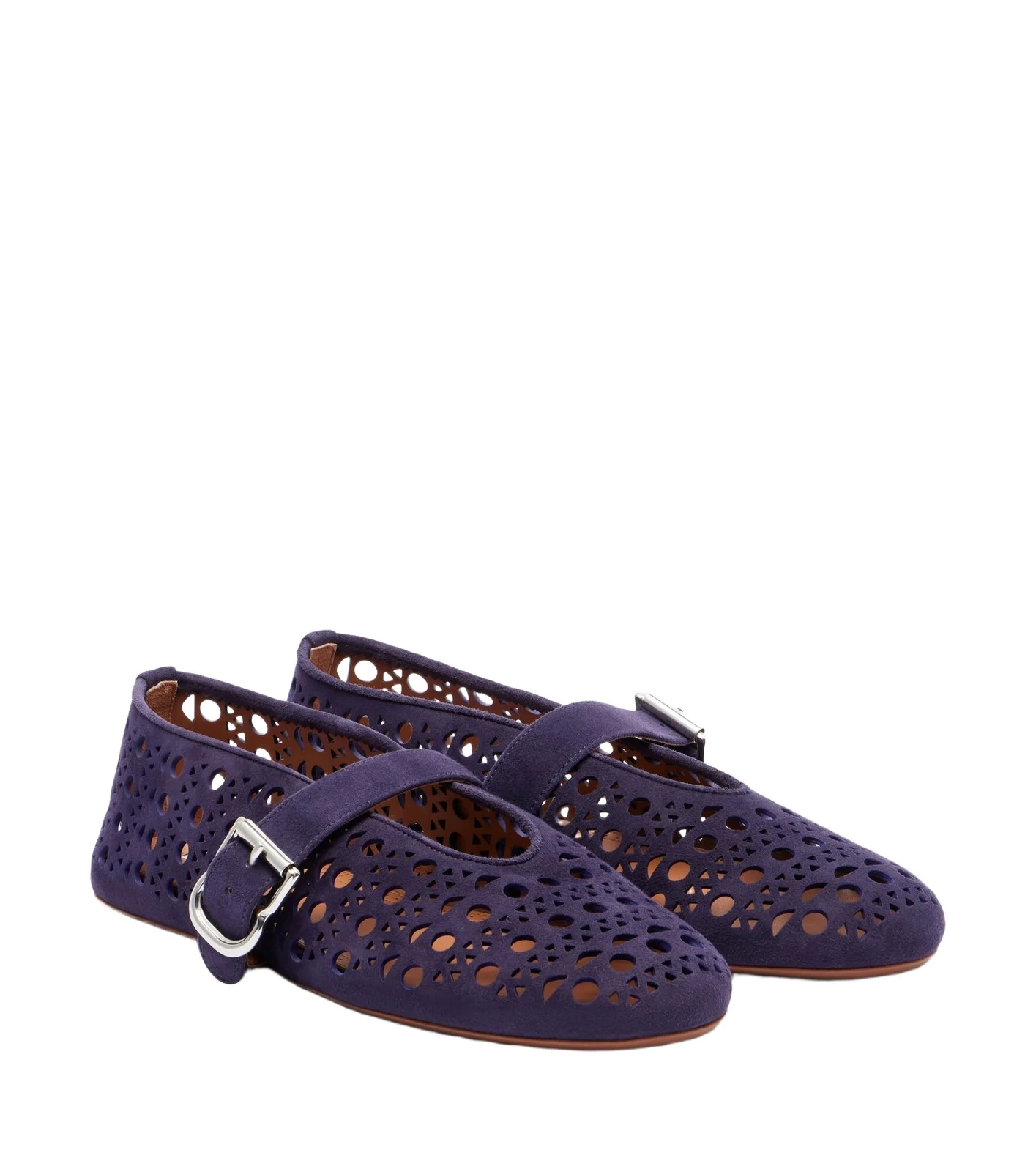 Alaïa Alaïa Vienne suede ballet flats